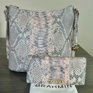 Brahmin Katie Crossbody Bag and Ady Wallet - Chiffon Mare